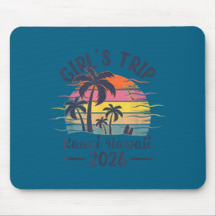 Kauai Hawaii strandtrip vintage illustratie Muismat