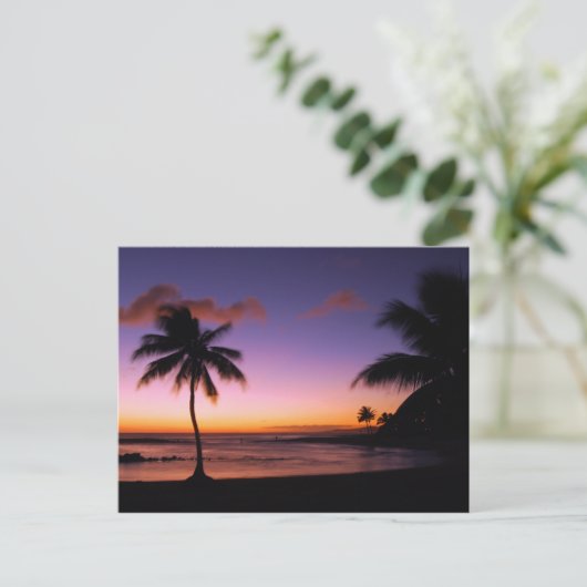 Kauai Hawaii Sunset Briefkaart (Staand voorkant)