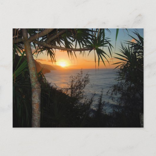 Kauai Hawaii Sunset Briefkaart (Voorkant)