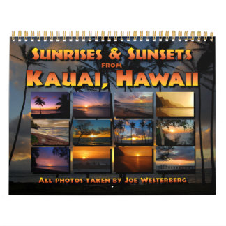 Kauai, Hawaii Sunset Sunrise Calendar Kalender