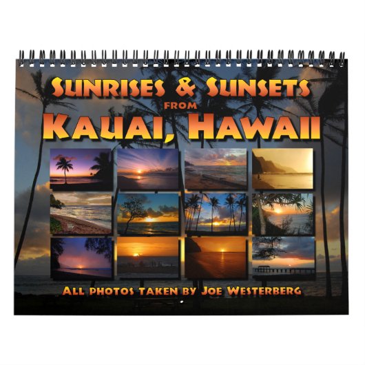 Kauai, Hawaii Sunset Sunrise Calendar Kalender (Hoes)