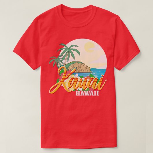 Kauai Hawaii T-shirt (Design voorkant)