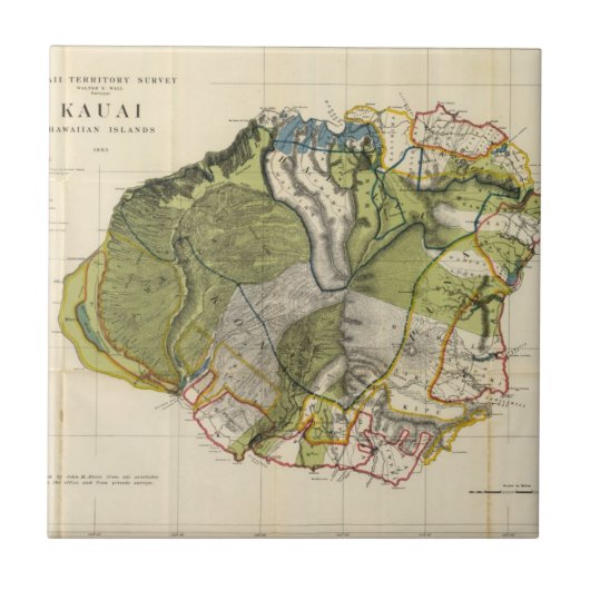 Kauai, Hawaii Tegeltje (Voorkant)