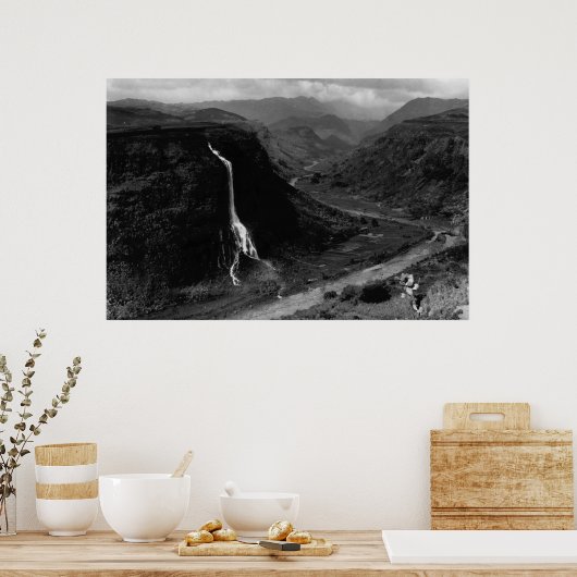 Kauai, Hawaii - Uitzicht Hanapepe Valley Poster (Keuken)