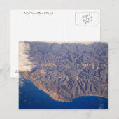 Kauai, Hawaii, Uitzicht vanuit de lucht Briefkaart (Voorkant / Achterkant)