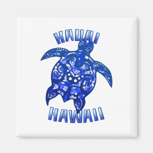 Kauai Hawaii Vacation Tribal Turtle Magneet