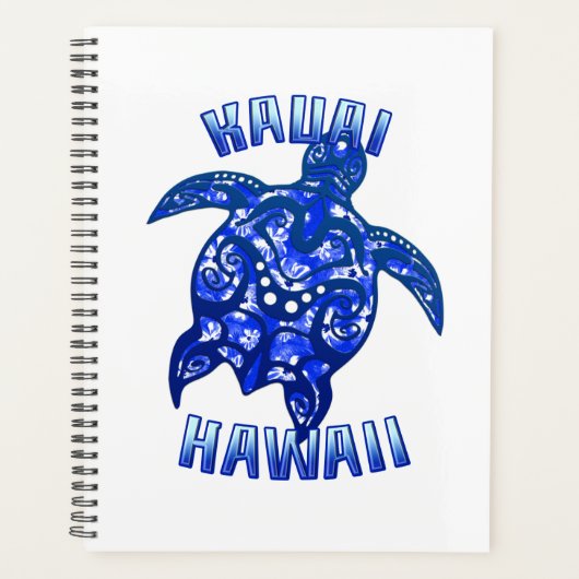 Kauai Hawaii Vacation Tribal Turtle Planner (Voorkant)