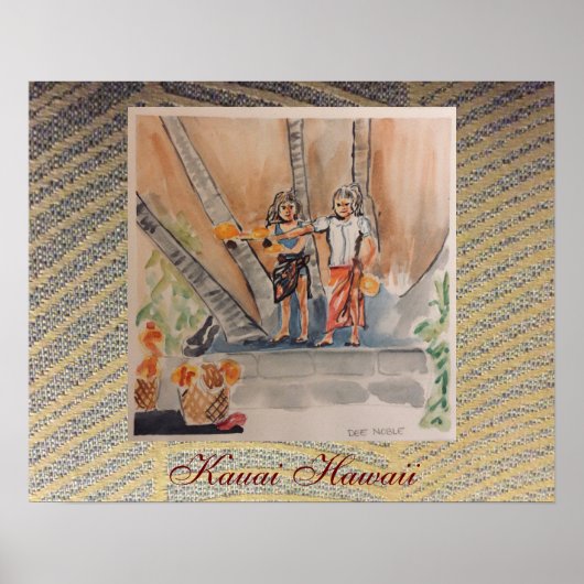 Kauai Hawaii van Chloe Dee Noble Poster (Voorkant)