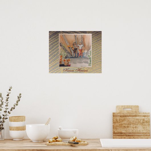 Kauai Hawaii van Chloe Dee Noble Poster (Keuken)