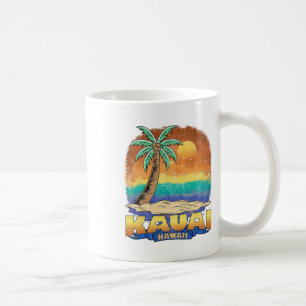 Kauai Hawaii Vintage verontruste souvenir Koffiemok