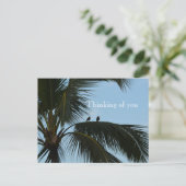 Kauai Hawaii Vogels in Palm Tree Briefkaart (Staand voorkant)