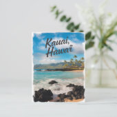 Kauai Hawaii Waterverf schilderij Briefkaart (Staand voorkant)