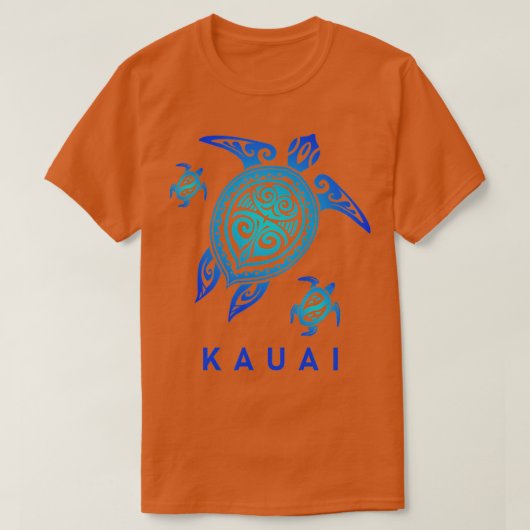 Kauai Hawaii Zee Blauwe kruidenmot T-shirt (Design voorkant)