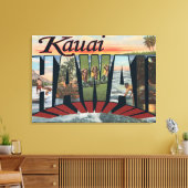 Kauai, HawaiiLarge Letter ScenesKauai, HI Canvas Afdruk (Insitu (Woonkamer))