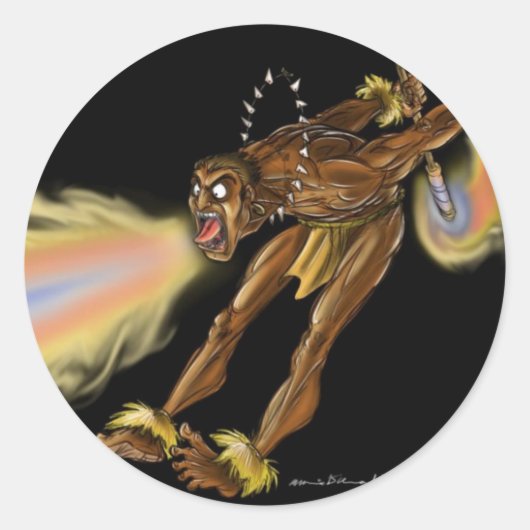 Kauai Hot Mouth kleur finale Ronde Sticker (Voorkant)