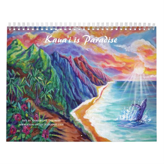 Kauai is Paradijs Hawaii Kunstkalender Kalender (Hoes)