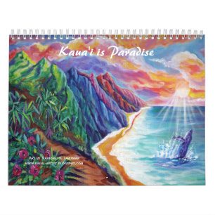 Kauai is Paradijs Hawaii Kunstkalender  Kalender