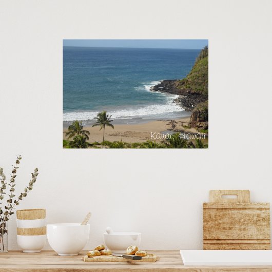 Kauai Island Hawaii Poster (Keuken)
