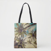 Kauai Island Palms Blue Hawaii Canvas tas (Voorkant)