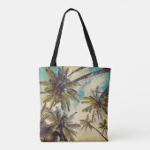 Kauai Island Palms Blue Hawaii Canvas tas (Achterkant)