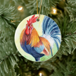 Kauai Island Rooster 4 Keramisch Ornament