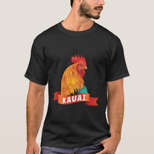 Kauai kip haan stijl tuin t-shirt (Voorkant)