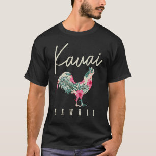 Kauai Kip Hawaï Hibiscus Hawaïaanse Eilanden Souve T-shirt