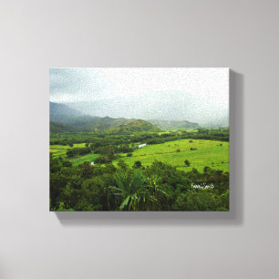 Kauai, Landscape Scene Hawaii Canvas Afdruk