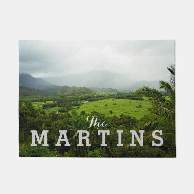 Kauai, Landscape Scene Hawaii Deurmat (Voorkant)