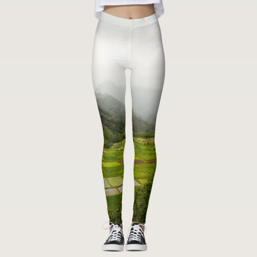 Kauai, Landscape Scene Hawaii Leggings (Voorkant)