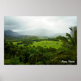 Kauai, Landscape Scene Hawaii Poster