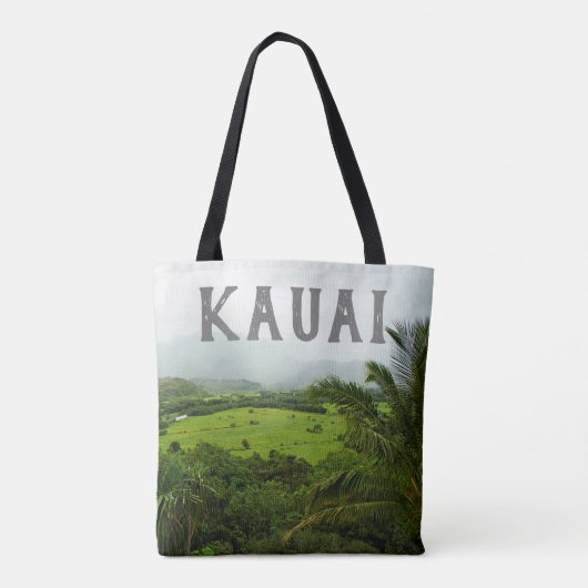 Kauai, Landscape Scene Hawaii Tote Bag (Achterkant)