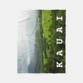 Kauai, Landschapsschilderij Hawaii / Aangepaste te Fleece Deken (Voorkant)