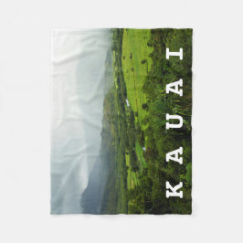 Kauai, Landschapsschilderij Hawaii / Aangepaste te Fleece Deken