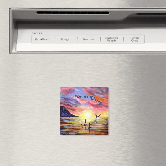 Kauai Living Ocean Paddle Boarding Magnet (Insitu (Vaatwasser))