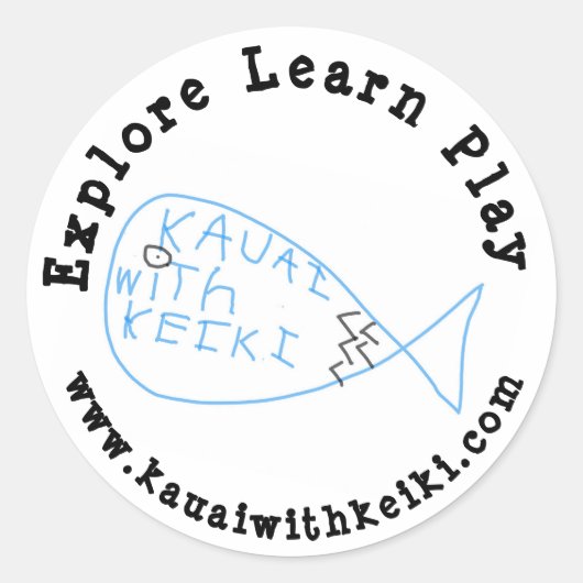 Kauai met Keiki Sticker (Voorkant)