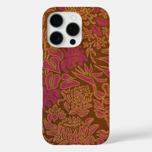 Kauai Morning Hawaiian Protea Faux Wood Floral iPhone 16 Pro Hoesje