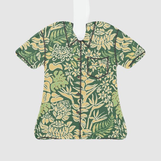 Kauai Morning Hawaiian Protea Floral Aloha Shirt Ornament (voorkant)