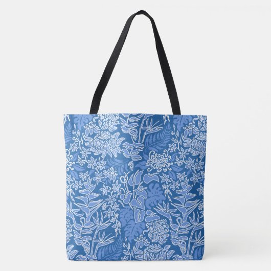 Kauai Morning Hawaiian Protea Floral Beach Tote Bag (Voorkant)