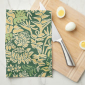 Kauai Morning Hawaiian Protea Floral Theedoek (Quarter Fold)