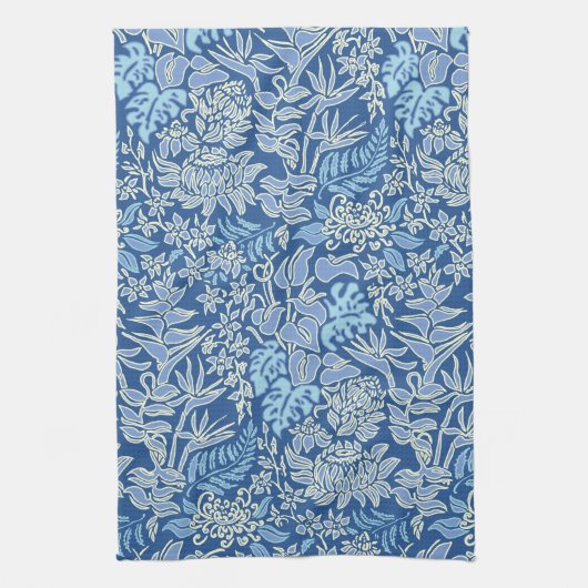 Kauai Morning Hawaiian Protea Floral Theedoek (Verticaal)