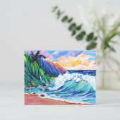 Kauai Na Pali Coast Tropical Briefkaart (Staand voorkant)