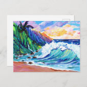 Kauai Na Pali Coast Tropical Briefkaart (Voorkant / Achterkant)