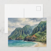 Kauai Na Pali-kust Briefkaart (Voorkant / Achterkant)