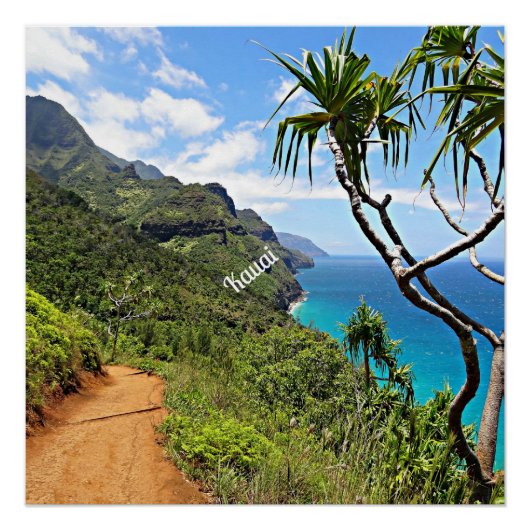 Kauai - Na Pali-kust Perfect Poster (Voorkant)