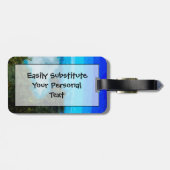 Kauai Na Pali kust van Koke'e Abstract Bagagelabel (Achterkant horizontaal)