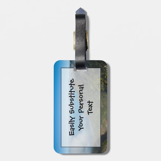 Kauai Na Pali kust van Kokee Bagagelabel (Achterkant verticaal)