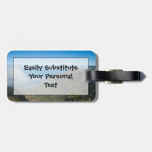 Kauai Na Pali kust van Kokee Bagagelabel (Achterkant horizontaal)