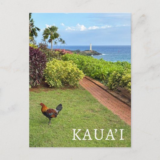 Kauai Ninini Point Lighthouse Hawaï Briefkaart (Voorkant)