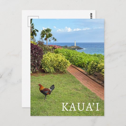 Kauai Ninini Point Lighthouse Hawaii Briefkaart (Voorkant / Achterkant)